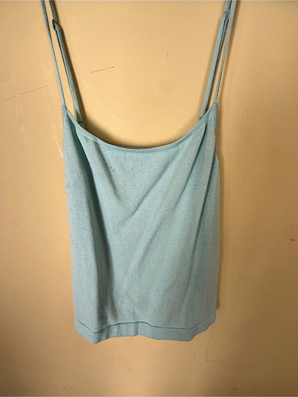Vince Spaghetti Strap Camisole Cotton Tank Top Blue XXS/TP